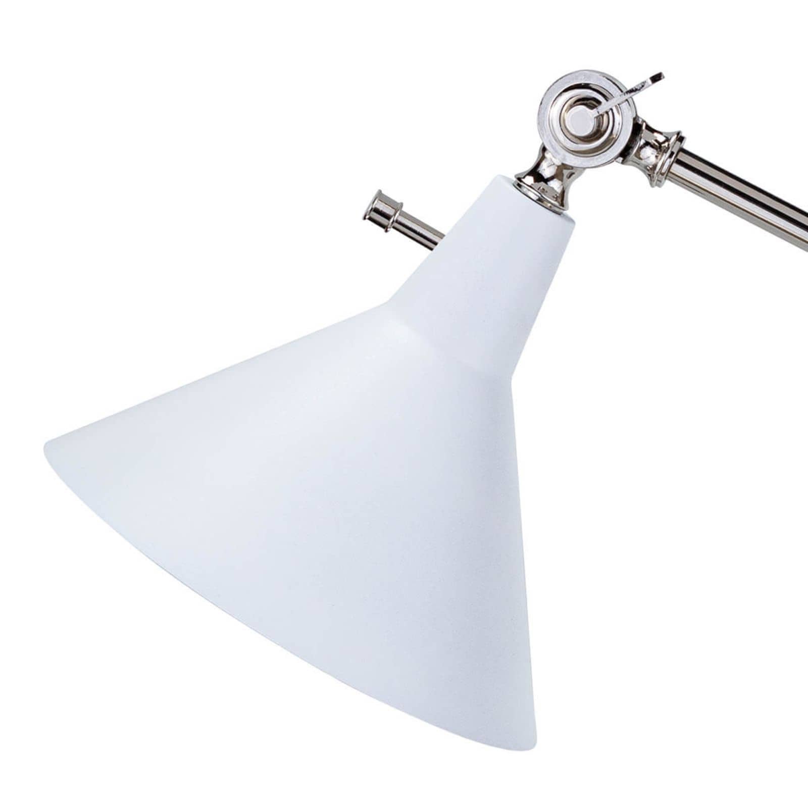 Ibis Nickel & White Task Lamp | Regina Andrew Detroit